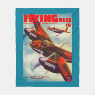 Hoesje van het Flying Aces Magazine 5 Fleece Deken