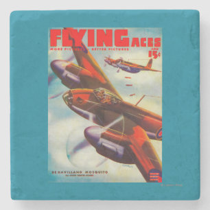 Hoesje van het Flying Aces Magazine 5 Stenen Onderzetter
