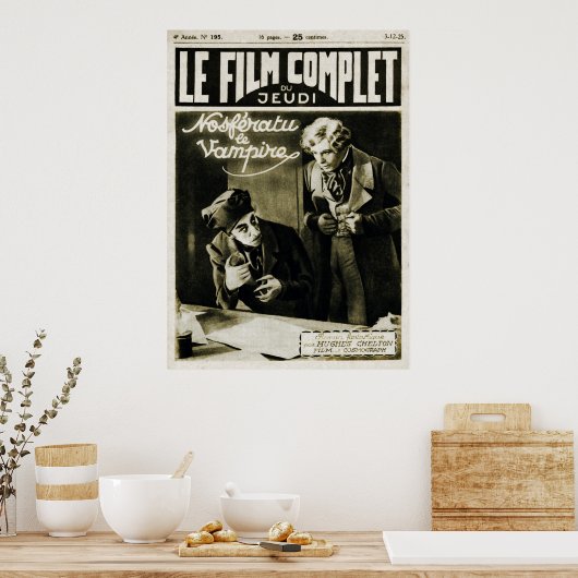  Hoesje van het Franse tijdschrift Nosferatu Poster (Keuken)