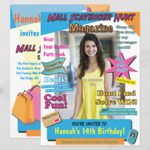 Hoesje van het groots winkelcentrum Hunt Birthday Kaart