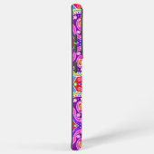 Hoesje van het handgetekende, kleurrijke handgetek samsung galaxy hoesje (Rechterkant)