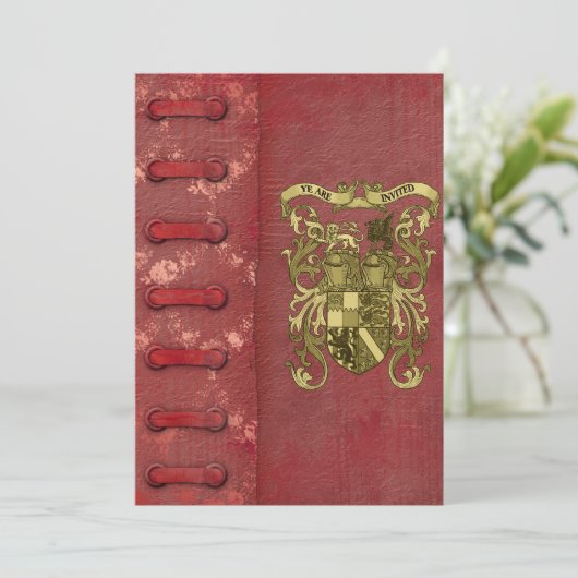 Hoesje van het middeleeuwse huwelijk kaart (Staand voorkant)