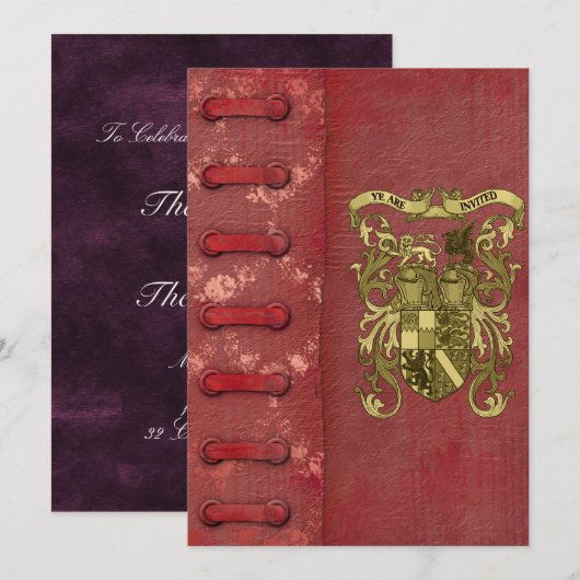 Hoesje van het middeleeuwse huwelijk kaart (Voorkant / Achterkant)