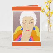 Hoesje van het mode magazine Art-Goût-Beauté Kaart (Gele Bloem)