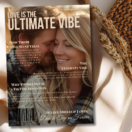 Hoesje van het Modern Young Romance Magazine Feestdagenkaart