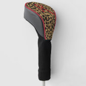 Hoesje van het monogrammed Jaguar Print Driver Golfheadcover (Schuin)