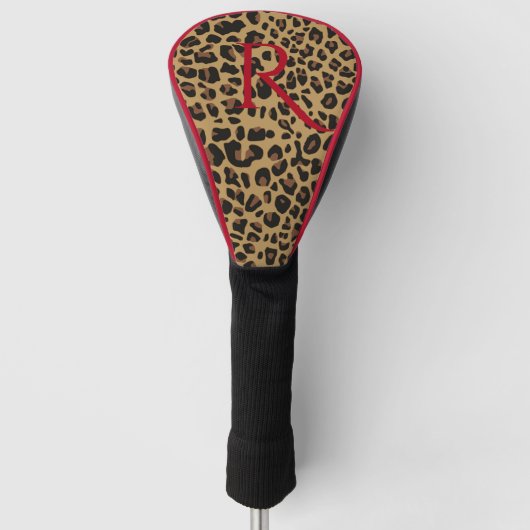 Hoesje van het monogrammed Jaguar Print Driver Golfheadcover (Voorkant)