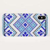 Hoesje van het Oekraïense blauwe geo Embroidery iP (Achterkant (horizontaal))