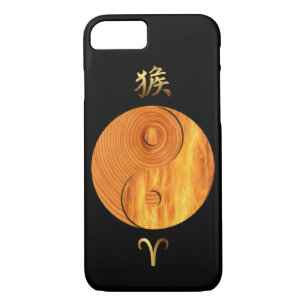 Hoesje van houten aap en groeven tegen brand