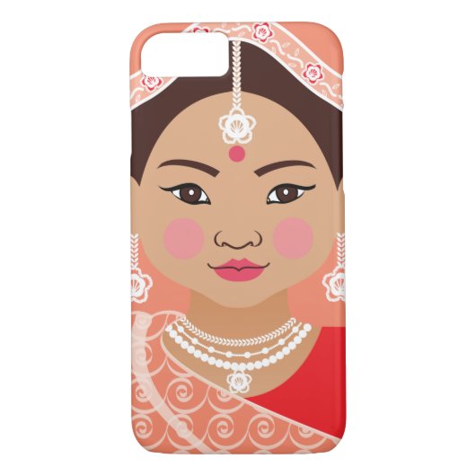 Hoesje van Indische (Rode) Matryoshka (Achterkant)