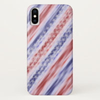 Hoesje van iPhone van sterren & van Strepen het