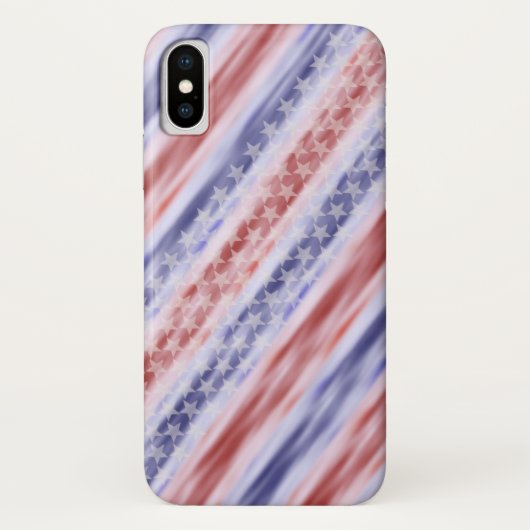 Hoesje van iPhone van sterren & van Strepen het (Achterkant)