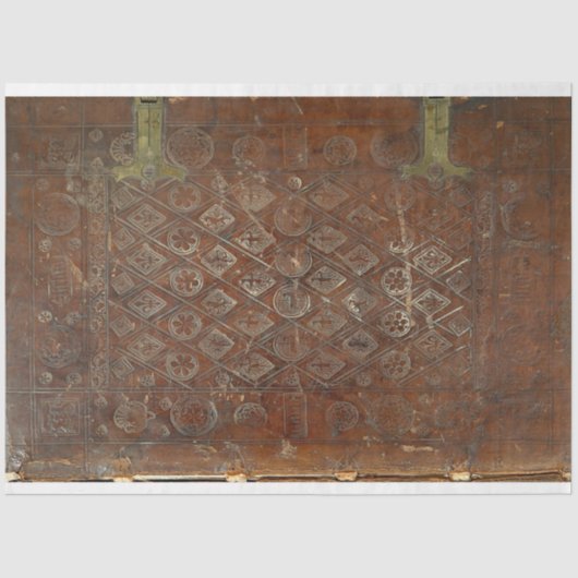 Hoesje van leder tissuepapier (Voorkant)