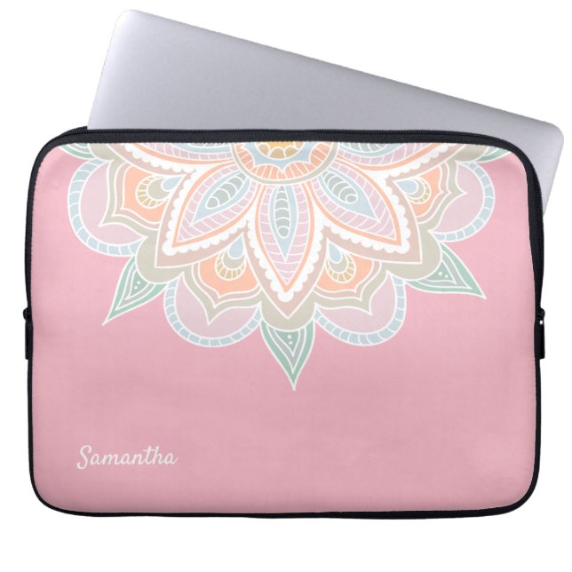  Hoesje van Mandala-laptop Laptop Sleeve (Voorkant)