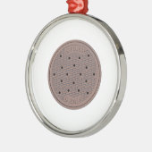 Hoesje van mangat metalen ornament (Links)