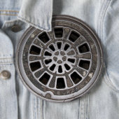 Hoesje van mangat ronde button 6,0 cm (In situ)