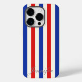 Hoesje van Navy Blue en Red Stripes (Achterkant)
