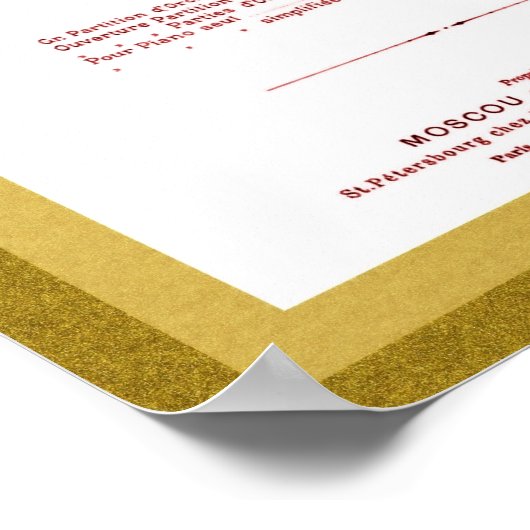 Hoesje van Nutcracker Music-pagina Afdrukken Poster (Hoek)