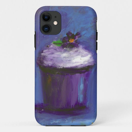 Hoesje van Paarse cupcake (Achterkant)