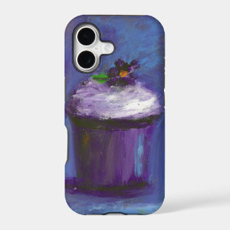 Hoesje van Paarse cupcake