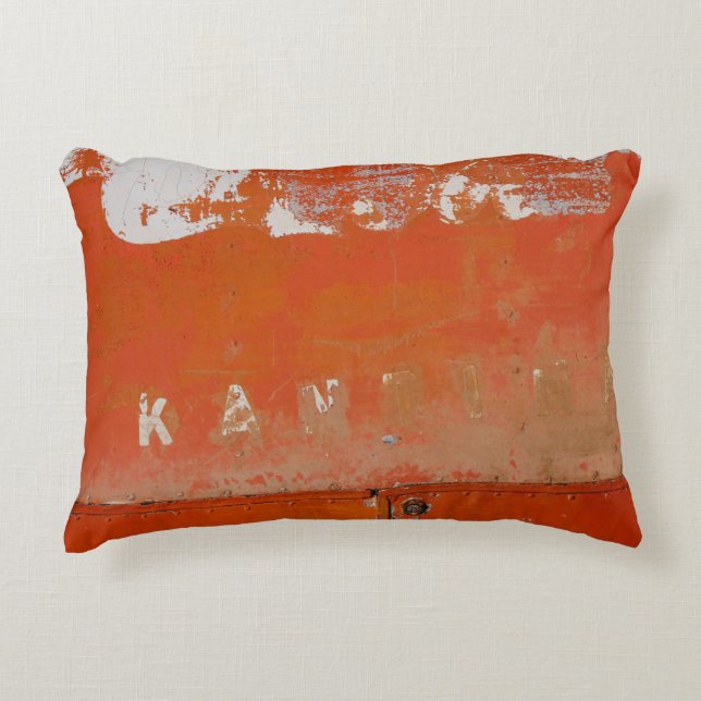Hoesje van rood metaal accent kussen (Voorkant)