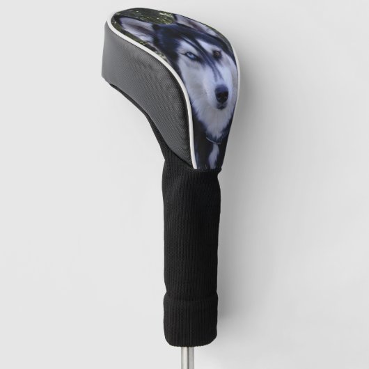 Hoesje van Siberian Husky Golf Club Golfheadcover (Schuin)