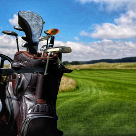 Hoesje van textielgras Golf Golfheadcover