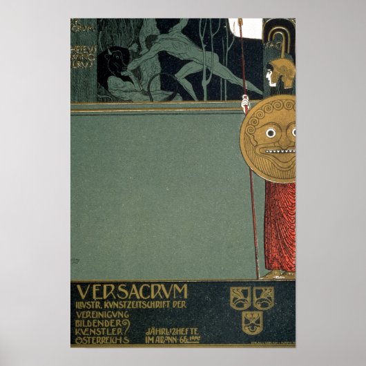 Hoesje van Ver Sacrum het tijdschrift van het Poster (Voorkant)