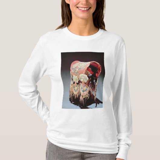 Hoesje van zadel met griffiers die geiten aanvalle t-shirt (Voorkant)