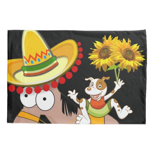 Hoesje van zonnebloempitten kussensloop (Achterkant)