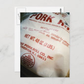 Hoesje varkensrol briefkaart (Voorkant / Achterkant)