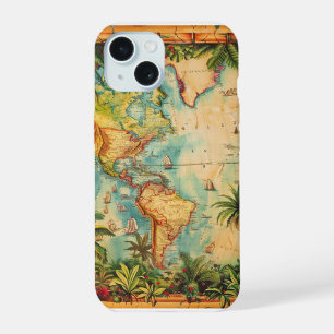 Hoesje - Vintage Atlas Collectie iPhone 15 Case