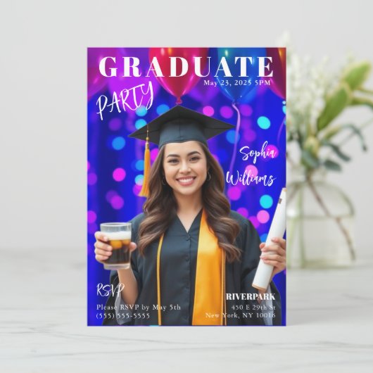 Hoesje voor afstuderen magazijn kaart (Staand voorkant)