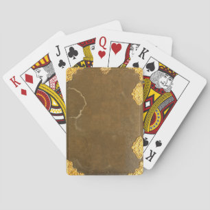 Hoesje voor goud en oude boeken pokerkaarten