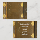 Hoesje voor goud en oude boeken visitekaartje (Voorkant / Achterkant)