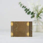 Hoesje voor goud en oude boeken visitekaartje (Staand voorkant)