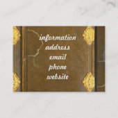 Hoesje voor goud en oude boeken visitekaartje (Achterkant)