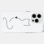 Hoesje voor Iphone15promax met cute kat (Achterkant (horizontaal))