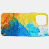 Hoesje voor iphone 13 pro max in Oekraïense kleure (Achterkant (horizontaal))