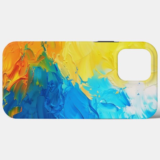 Hoesje voor iphone 13 pro max in Oekraïense kleure (Achterkant (horizontaal))