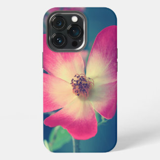Hoesje voor Iphone 13 pro Roze Bloem
