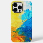 Hoesje voor iphone 14 pro max in Oekraïense kleure (Achterkant)