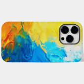 Hoesje voor iphone 14 pro max in Oekraïense kleure (Achterkant (horizontaal))