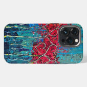 Hoesje voor iPhone/iPad met harten iPhone Hoesje (Achterkant horizontaal)