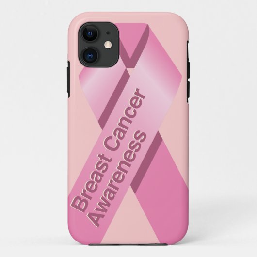 Hoesje voor iPhone met bewustwording van borstkank (Achterkant)