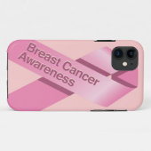 Hoesje voor iPhone met bewustwording van borstkank (Achterkant (horizontaal))