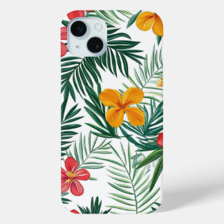 Hoesje voor iPhone met tropische bladeren