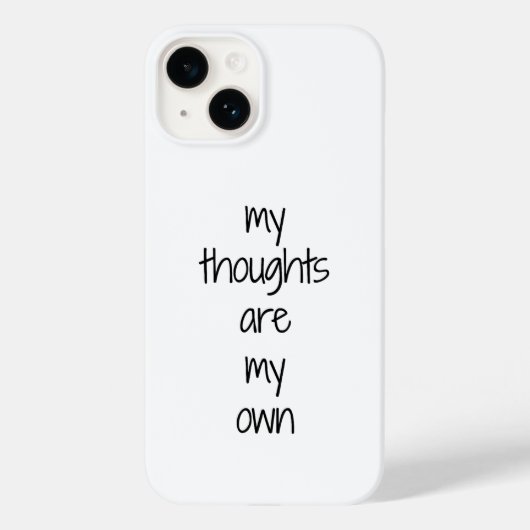 Hoesje voor iPhone My Thoughts (Achterkant)