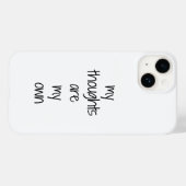 Hoesje voor iPhone My Thoughts (Achterkant (horizontaal))