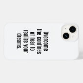 Hoesje voor iPhone 'Realiseer je dromen' (Achterkant (horizontaal))